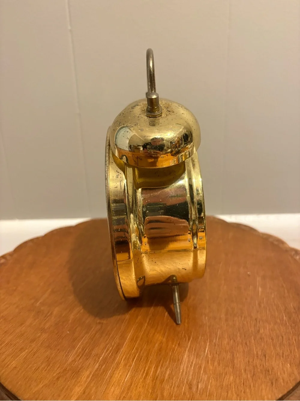 Gold Twin Bell Alarm Clock Westclox